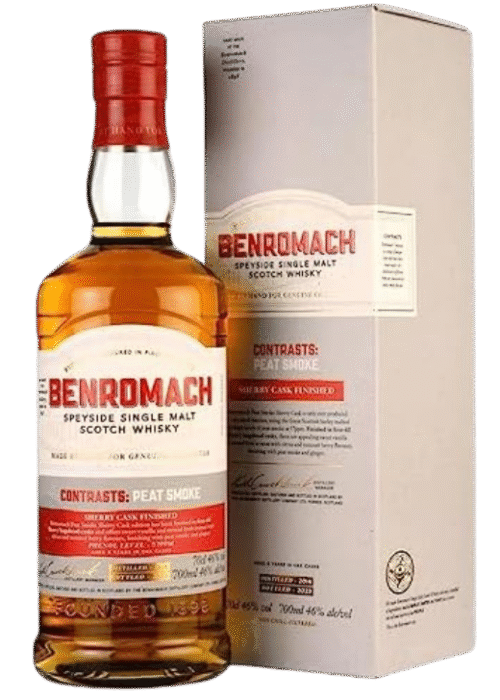 Benromach Peat Smoke Sherry 2014 Speyside SM 46% 0,7L – Intensywna Torfowość i Bogactwo Sherry