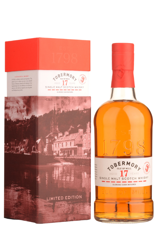 Tobermory 2004 Oloroso Cask Strength 55.9% 0.7L – limitowana szkocka whisky single malt, dojrzewająca w beczkach po sherry Oloroso, o intensywnym, dymnym i korzennym smaku