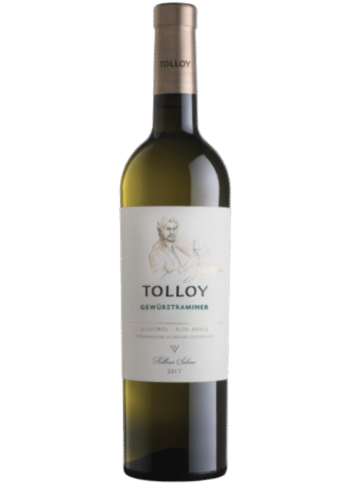 Butelka Tolloy Gewurztraminer Alto Adige DOC 0,75L – włoskie białe wino z Alto Adige o aromacie korzennym, kwiatowym i ziołowym