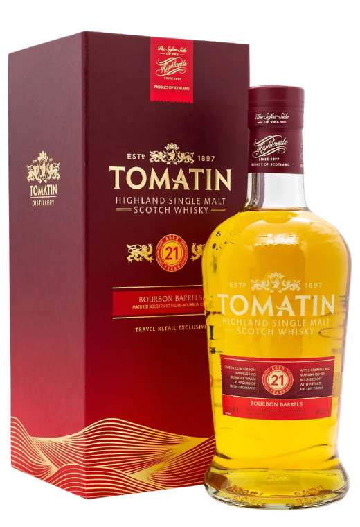 Tomatin Whisky Cask Strength Bourbon & Sherry 57.5% 0.7L – szkocka whisky single malt o intensywnym smaku dojrzewającym w beczkach po bourbonie i sherry