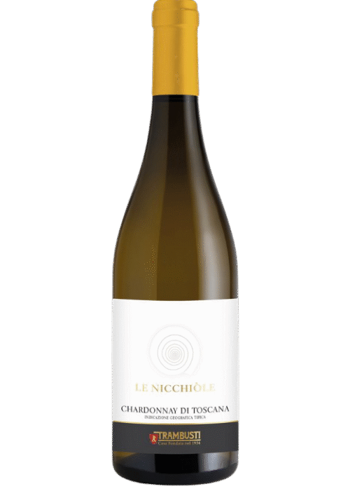 Butelka Trambusti Chardonnay Toscano IGT 0,75L – włoskie białe wino z Toskanii o cytrusowym, kwiatowym i ziołowym aromacie