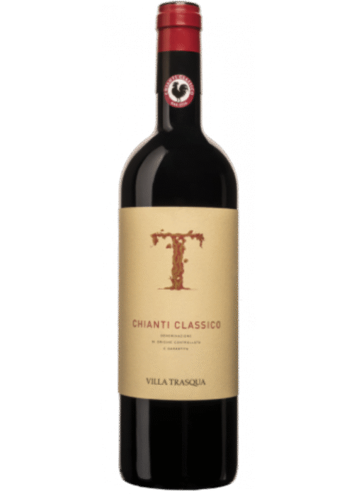 Butelka Villa Trasqua Chianti Classico Organic DOCG 0,75L – włoskie czerwone wino wytrawne o aromacie wiśni, ziół i delikatnych przypraw