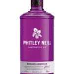 Butelka Whitley Neill Rhubarb & Ginger 41,3% 700ml – angielski gin o aromacie imbiru, rabarbaru i korzennych przypraw, z owocowym, ostrym smakiem i długim, korzennym finiszem z nutą rabarbaru.