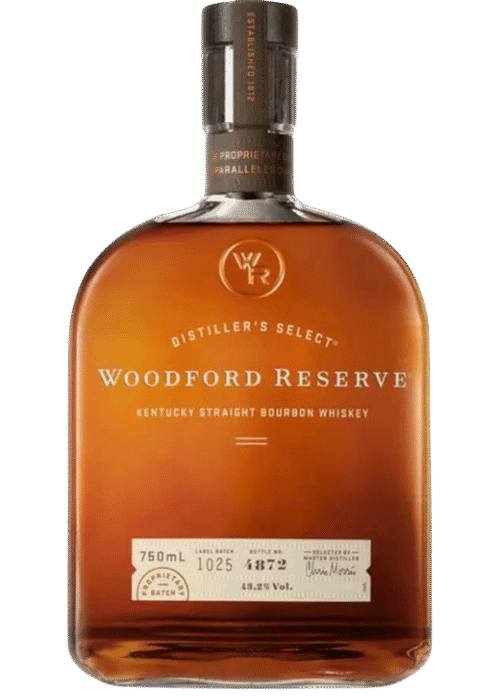 Butelka Woodford Reserve Bourbon 0,7L 43,2% – amerykański bourbon z Kentucky o kremowym, słodkim i waniliowym aromacie oraz intensywnym, pełnym i bogatym smaku