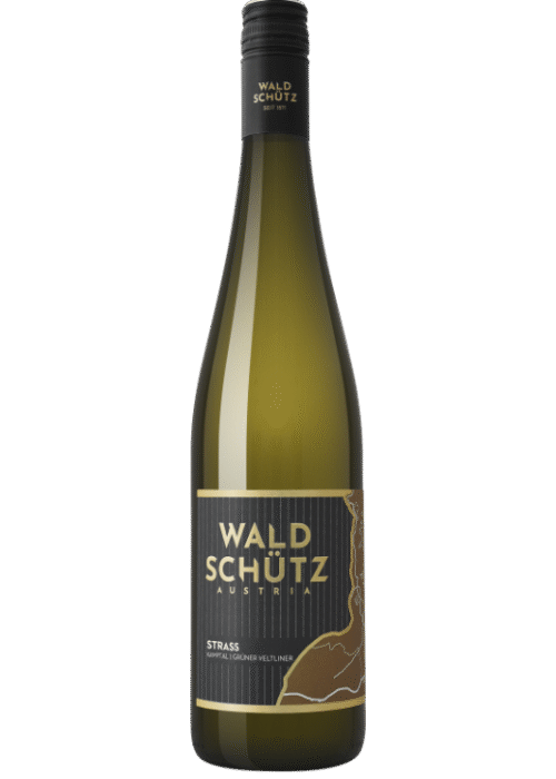 Butelka Wald Schutz Strass Riesling 0,75L – niemieckie białe wino wytrawne o cytrusowym, kwiatowym i mineralnym aromacie