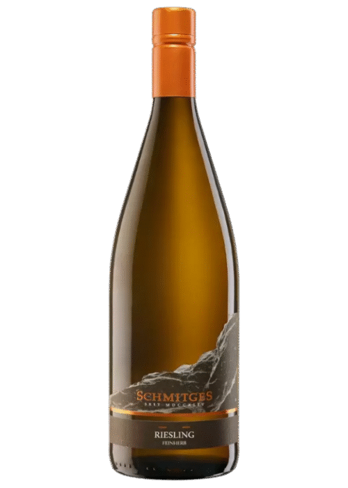 Butelka Weingut Schmitges Riesling Feinherb 1L – niemieckie białe wino półsłodkie o aromacie kwiatowym, miodowym i owocowym