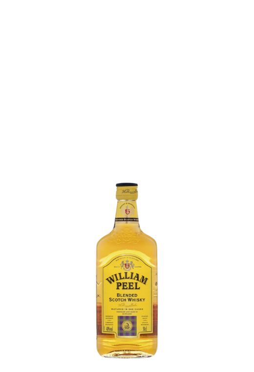 William Peel Whisky 40% 0.05L – szkocka whisky blended o karmelowo-orzechowym aromacie, dębowym smaku i długim, wytrawnym finiszu