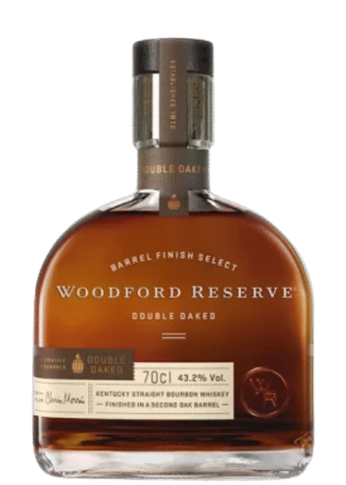Butelka Woodford Reserve Double Oaked Kentucky Straight Bourbon Whiskey 0,7L 43,2% – bourbon z Kentucky o kremowym, słodkim i waniliowym aromacie oraz intensywnym, pełnym i bogatym smaku