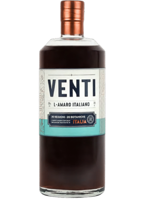 Butelka Amaro Venti Italiano 0,7L – włoski likier o aromacie marcepanu, migdałów i słodkich ziół