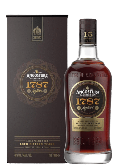 Butelka Angostura 1787 0,7L – luksusowy rum z Trynidadu i Tobago o czekoladowym, dębowym smaku z karmelowymi nutami