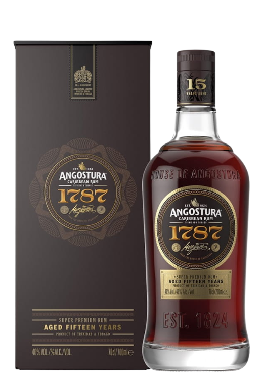 Butelka Angostura 1787 0,7L – luksusowy rum z Trynidadu i Tobago o czekoladowym, dębowym smaku z karmelowymi nutami