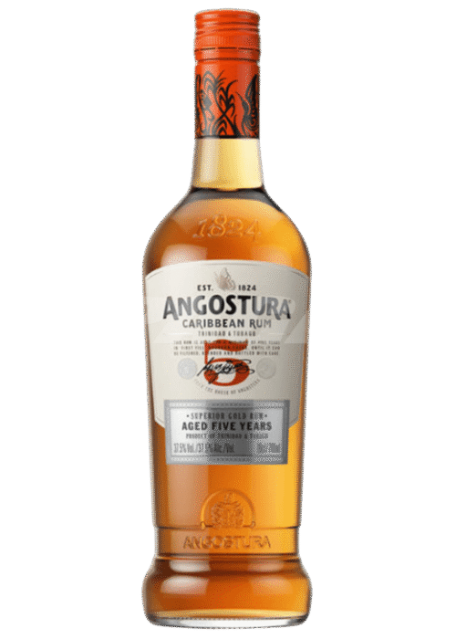 Butelka Angostura 5Yo 40% 0,7L – rum z Trynidadu i Tobago o karmelowym, owocowym smaku z waniliowymi nutami