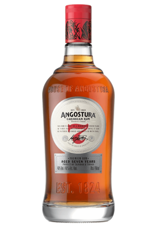 Butelka Angostura 7Yo 40% 0,7L – rum z Trynidadu i Tobago o dębowym, karmelowym smaku z owocowymi nutami