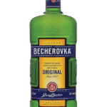 Butelka Becherovka 0,7L – klasyczny czeski likier ziołowy o intensywnym, korzennym aromacie i słodko-ziołowym smaku