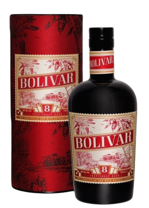 Butelka Bolivar 8 40% 0,7L – wenezuelski rum o dębowym, karmelowym smaku z tytoniowymi nutami