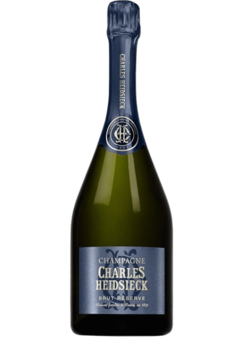 Butelka Charles Heidsieck Champagne Brut Réserve 0,75L – wytrawny francuski szampan z regionu Champagne o cytrusowym, drożdżowym i jabłkowym aromacie oraz świeżym, musującym finiszu