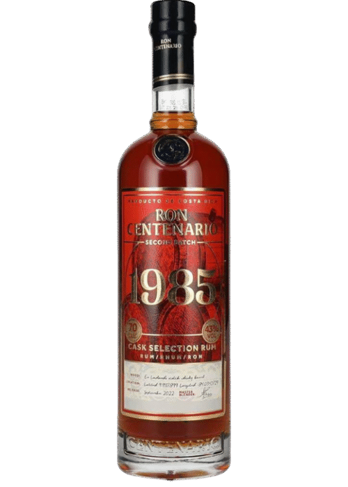 Butelka Centenario 1895 Batch 2 43% 0,7L – luksusowy rum z Kostaryki o dębowym, karmelowym smaku z korzennymi nutami
