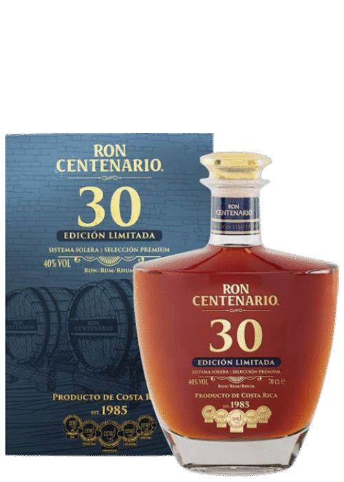 Butelka Centenario 30Yo Edicion Limitada 40% 0,7L – luksusowy rum z Kostaryki o czekoladowym, dębowym smaku z karmelowymi nutami