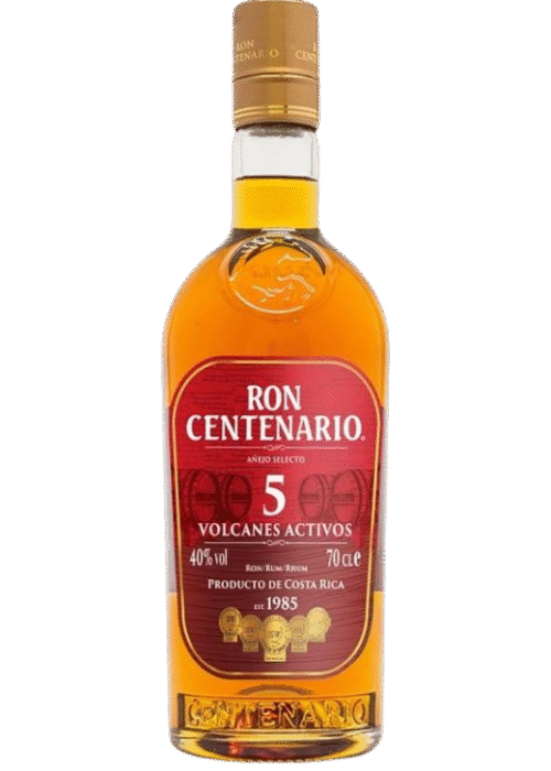 Butelka Centenario 5Yo 40% 0,7L – rum z Kostaryki o karmelowym, owocowym smaku z waniliowymi nutami