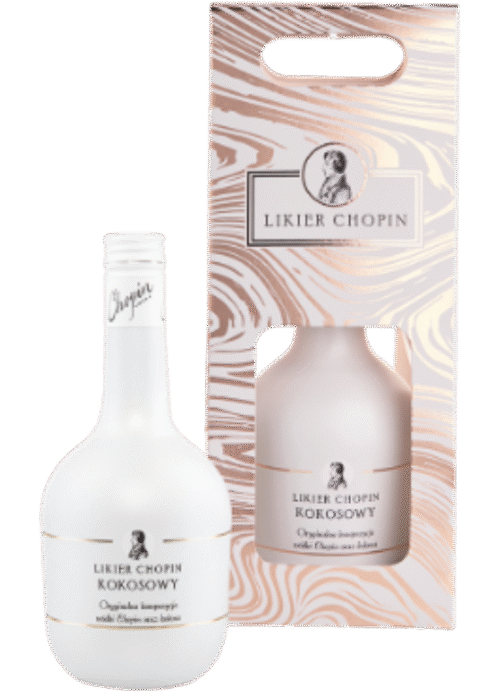 Butelka Chopin Likier Kokosowy 0,5L – polski likier o aromacie kokosa, mleka i wanilii