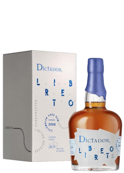 Butelka Dictador Libreto Sherry 2005 44% 0,7L – kolumbijski rum premium starzony w beczkach po sherry, o dębowo-orzechowym aromacie i słodkim, złożonym finiszu