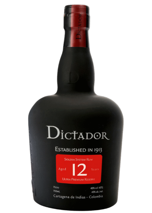 Butelka Dictador Rum 12Yo 0,7L 40% – kolumbijski rum starzony, o dębowo-karmelowym aromacie i słodko-waniliowym finiszu