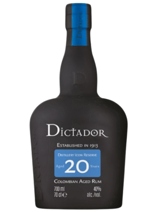 Butelka Dictador Rum 20Yo 0,7L 40% – kolumbijski rum starzony o intensywnym aromacie czekolady, dębu i karmelu