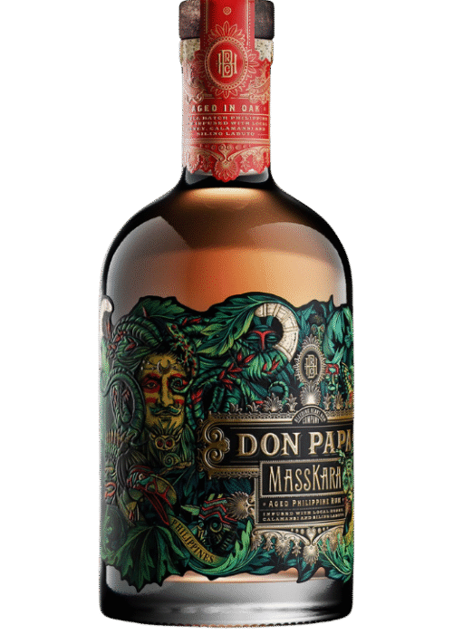 Butelka Don Papa Masskara 0,7L – filipiński rum premium o cytrusowo-miodowym aromacie i ciepłym, owocowym finiszu