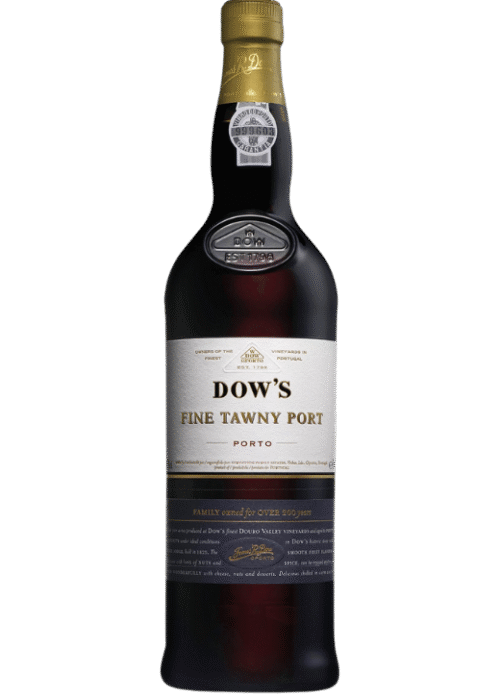 Butelka Dow's Fine Tawny Port 0,75L – elegancki porto o aromacie dębu, orzechów i suszonych owoców