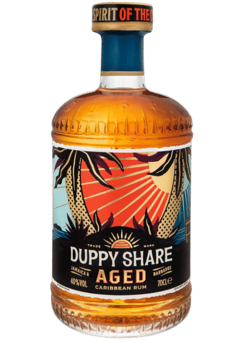 Butelka Duppy Share Aged 0,7L – jamajski rum starzony o dębowo-karmelowym aromacie i gładkim, słodkim finiszu