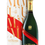 Butelka G.H. Mumm Champagne Grand Cordon 0,75L w eleganckim kartoniku – wytrawny, musujący szampan o aromacie cytrusów, drożdży i jabłek