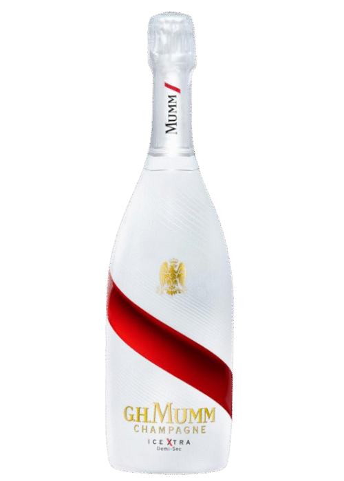 Butelka G.H. Mumm Champagne Ice Extra Demi Sec 0,75L – słodki, musujący szampan o owocowym i tropikalnym aromacie
