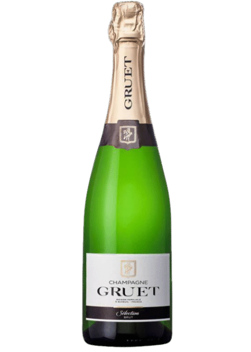 Butelka Gruet Champagne Brut 0,7L z kartonikiem – wytrawny szampan o świeżym, cytrusowym aromacie