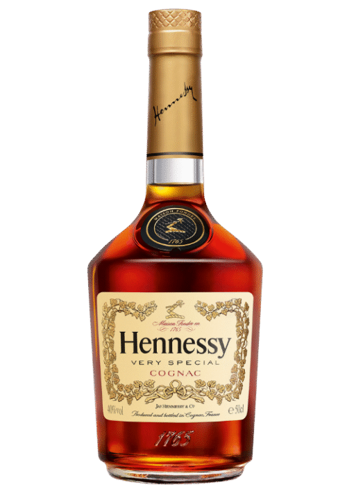 Butelka koniaku Hennessy VS 0.5L – klasyczna propozycja z Francji, intensywnie owocowy i korzenny aromat