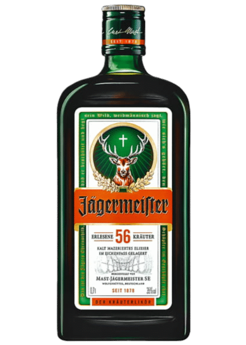 Butelka Jägermeister 0.7L – klasyczny niemiecki likier ziołowy o bogatym, korzenno-ziołowym aromacie i wyrazistym smaku