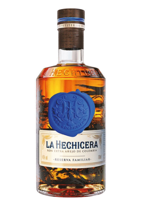Butelka La Hechicera Reserva Familiar 0,7L – kolumbijski rum premium o dębowo-karmelowym aromacie, waniliowym smaku i słodkim finiszu