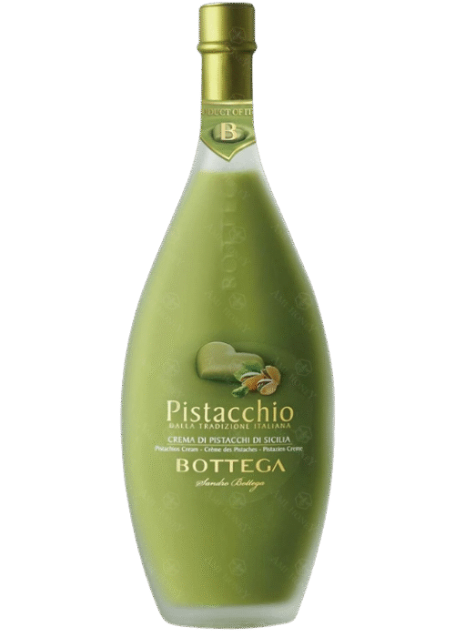 Butelka Bottega Pistacchio 0.5L – włoski likier pistacjowy o kremowym, słodkim smaku i orzechowym aromacie