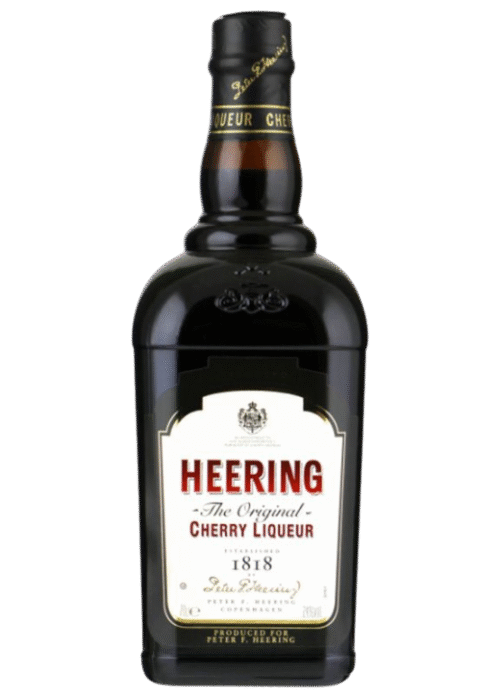 Butelka Heering Cherry 0.7L – duński likier wiśniowy o intensywnym aromacie, migdałowym akcencie i długim, owocowym finiszu