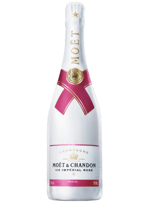 Butelka Moët & Chandon Ice Imperial Rosée Demi Sec 0,75L – półsłodki różowy szampan z aromatem czerwonych owoców