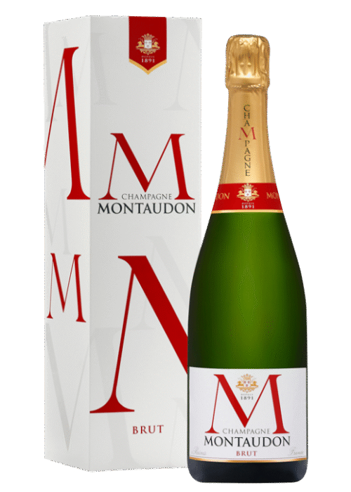 Butelka Montaudon Champagne Brut 0,75L w kartoniku – klasyczny wytrawny szampan z regionu Champagne