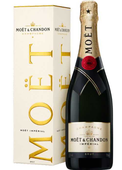 Butelka szampana Moët & Chandon Brut Impérial 0.75L – klasyczny francuski szampan z regionu Champagne