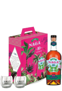 Naga Siam 10 Yo 40% 0.7L + 2 Szklanki