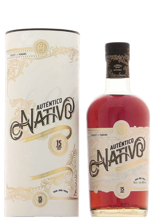 Butelka Nativo Rum 15Yo 0,7L – panamski rum premium starzony 15 lat, o czekoladowo-karmelowym aromacie i bogatym finiszu