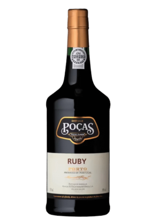 Butelka Poças Ruby Port 0,75L – klasyczne porto o aromacie ciemnych owoców, dębu i przypraw