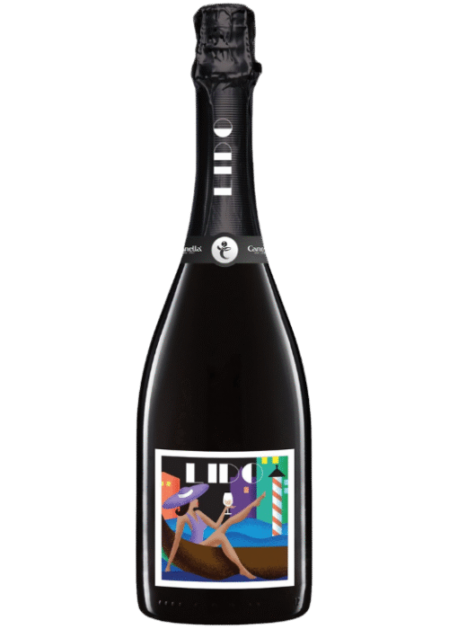 Butelka Prosecco DOC Lido Brut 0,75L – włoskie wytrawne musujące wino z regionu Veneto o aromacie białych kwiatów, cytrusów i zielonego jabłka