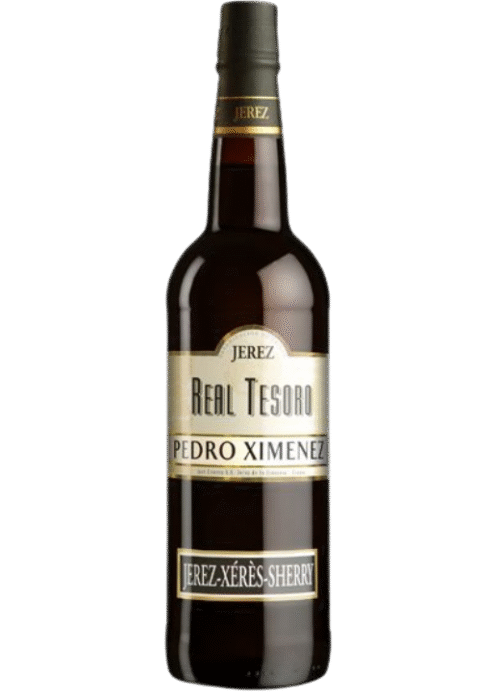Real Tesoro Pedro Ximenez Sherry 0.75L – słodkie sherry z nutą rodzynek, karmelu i miodu, prosto z Hiszpanii