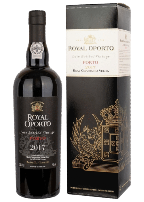Butelka Royal Oporto LBV Porto 2016 w eleganckiej skrzynce – porto z rocznika 2016 o aromacie ciemnych owoców, dębu i przypraw
