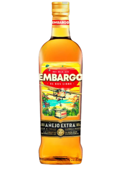Butelka Rum Embargo Anejo Extra 40% 0,7L – kubański rum z nutami dębu, karmelu i wanilii, o słodkim i gładkim finiszu