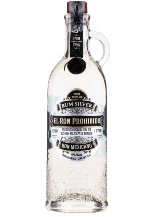 Butelka Rum Prohibido Silver 40% 0,7L – meksykański rum o nutach cytrusów, kokosa i wanilii, z lekkim, świeżym finiszem