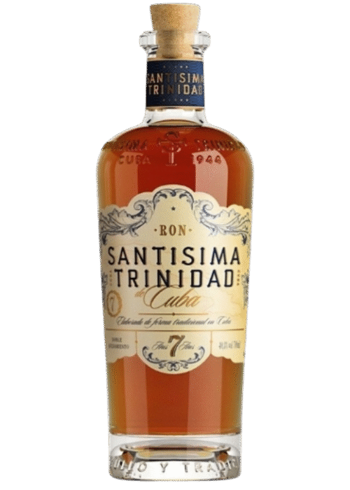 Butelka Santisima Rum Trinidad 7Yo 40.3% 0.7L – siedmioletni rum z Trynidadu i Tobago, o złożonym bukiecie dębu, karmelu i owoców, z gładkim finiszem.